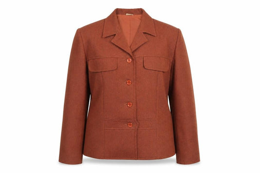 Doregati Women’s Brown Classic Blazer Size 14 Polyester Jacket