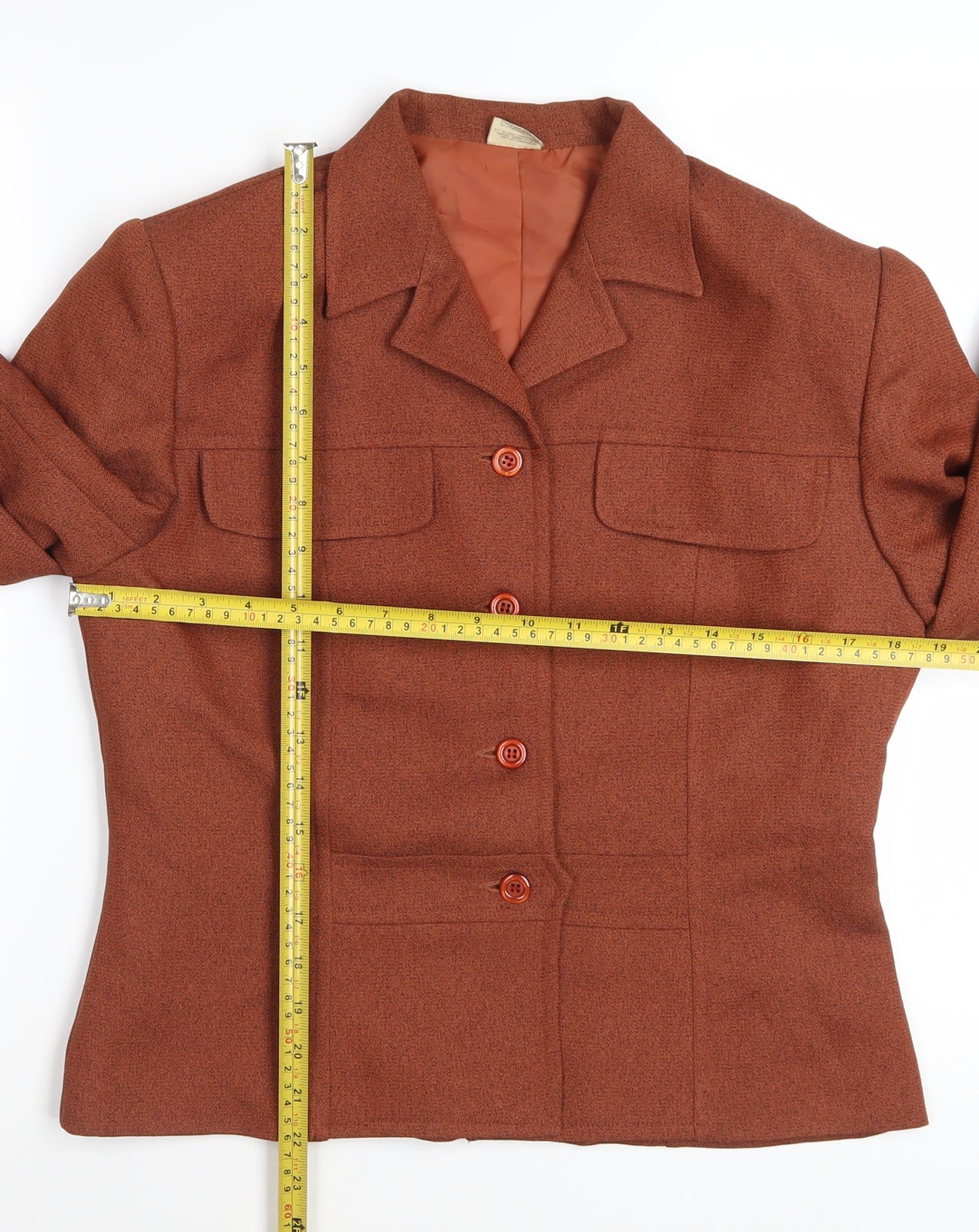 Doregati Women’s Brown Classic Blazer Size 14 Polyester Jacket