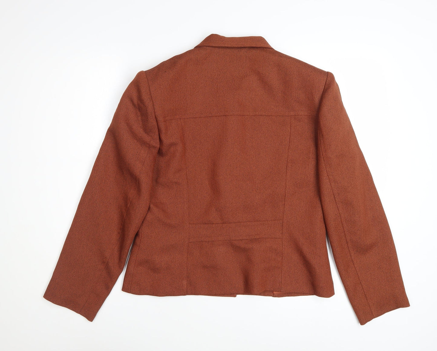 Doregati Women’s Brown Classic Blazer Size 14 Polyester Jacket