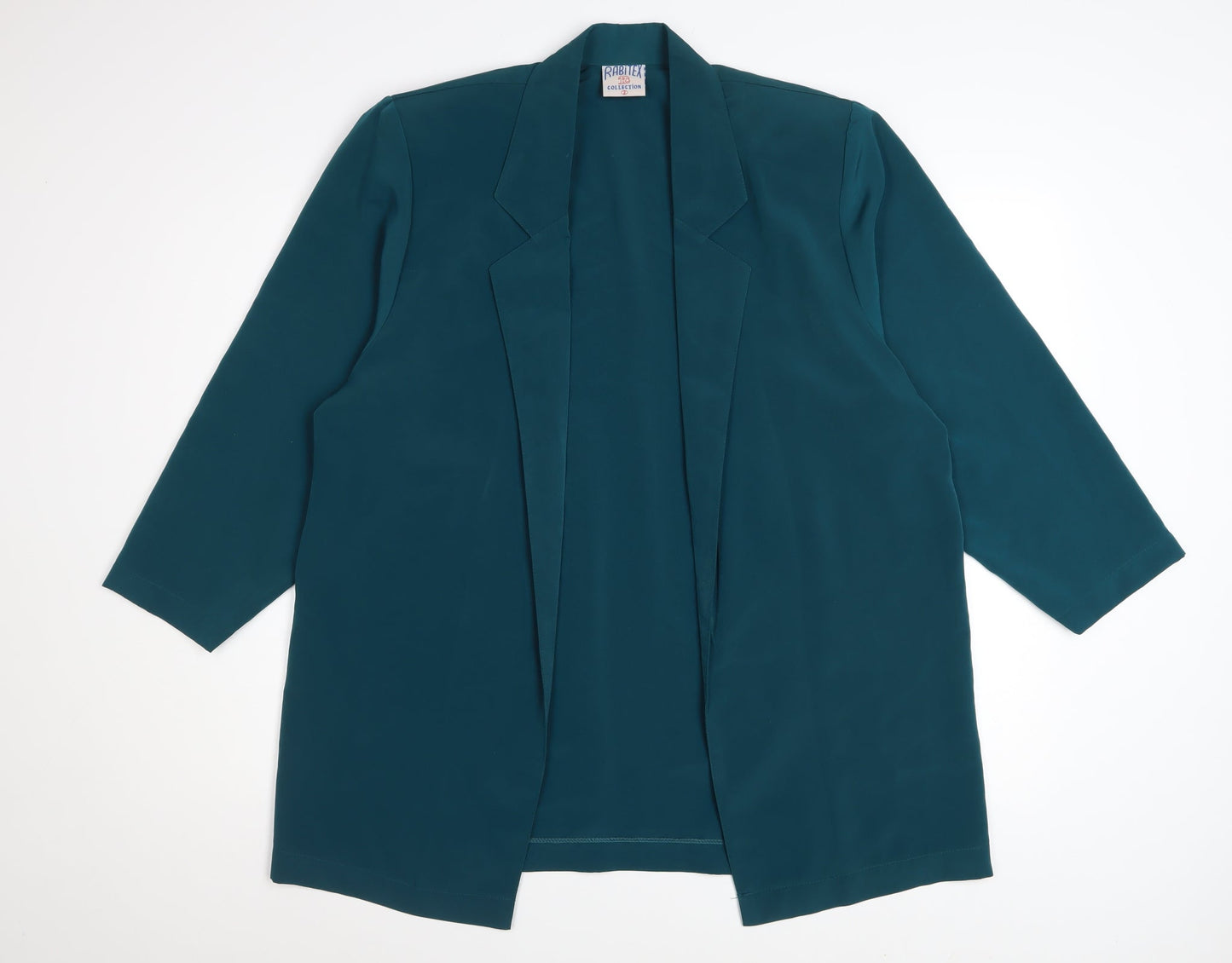 Rabitex Collection Women’s Green Silk Blazer Size 10 Mid-Length