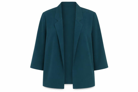 Rabitex Collection Women’s Green Silk Blazer Size 10 Mid-Length