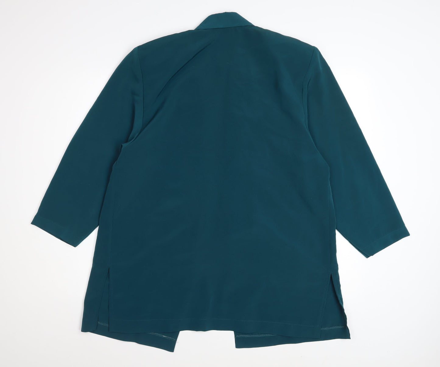 Rabitex Collection Women’s Green Silk Blazer Size 10 Mid-Length