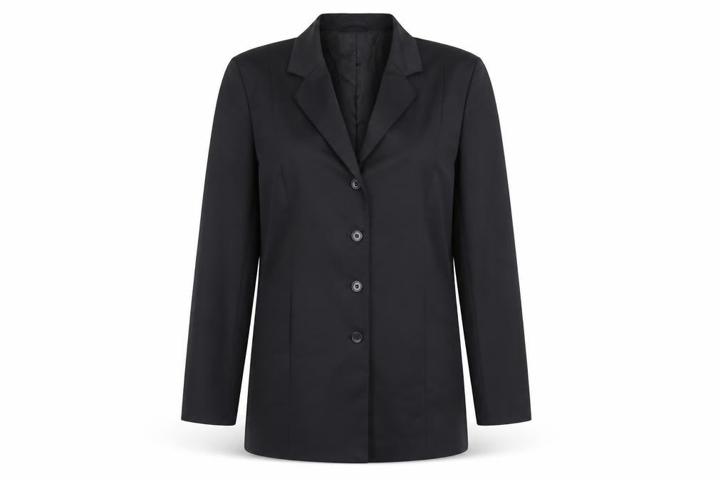 Front view of Mexx Women Black, size 14, Classic Single-Breasted Blazer