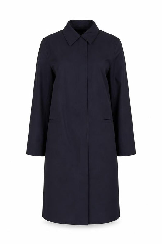 Planet Women's Black Long Trench Coat Size 8 Regular Fit