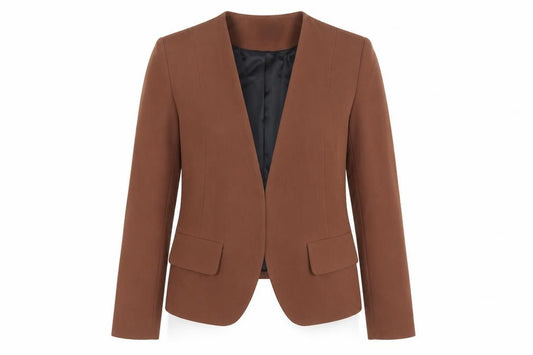 Next Women's Brown Tailoring Blazer Size 6 Petite Single-Breasted