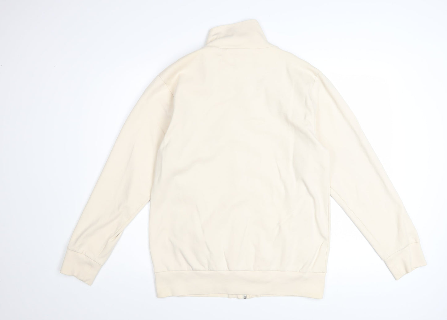 French Connection Men's Beige Full Zip Cotton Sweatshirt L
