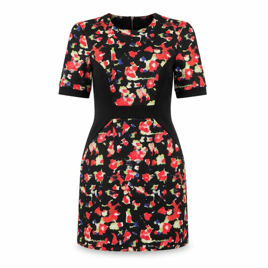French Connection Women's Multicoloured Floral Sheath Dress Size 10