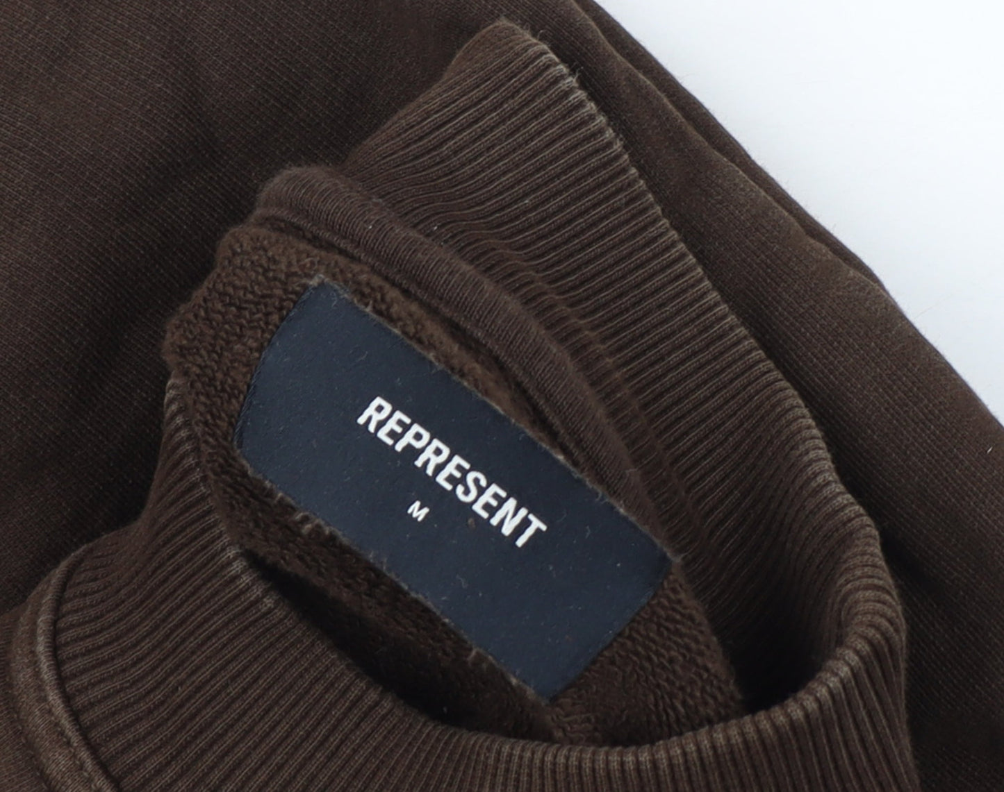 Represent Men's Brown Crew Neck Pullover Sweatshirt M