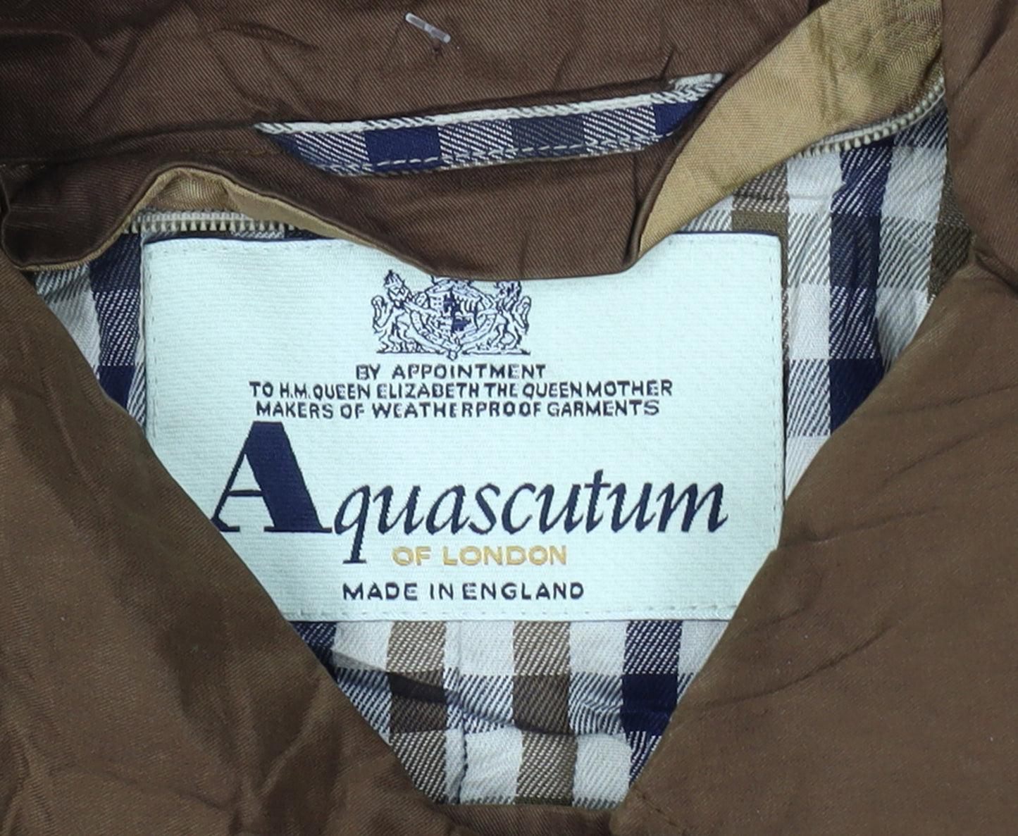 Aquascutum Women’s Brown Long Cotton Trench Coat UK Regular Fit Size 16