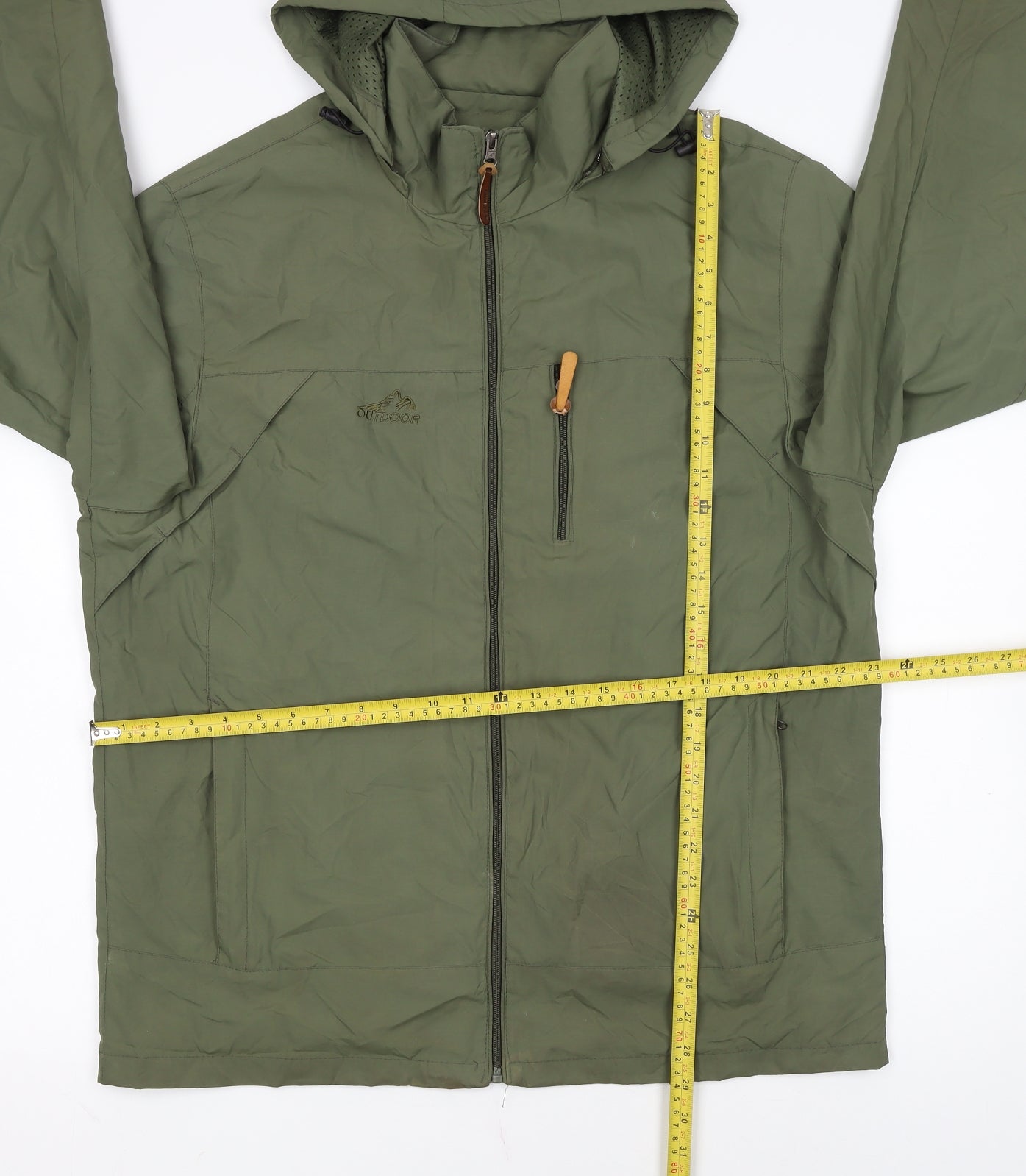 Sapulas Men’s Green XL Hooded Windbreaker Jacket Outdoor Hiking Coat