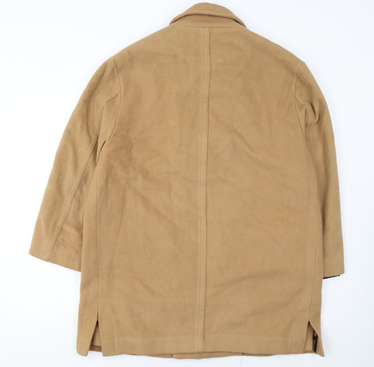 Paradox Women Beige Wool Blend Mid-Length Overcoat Size S