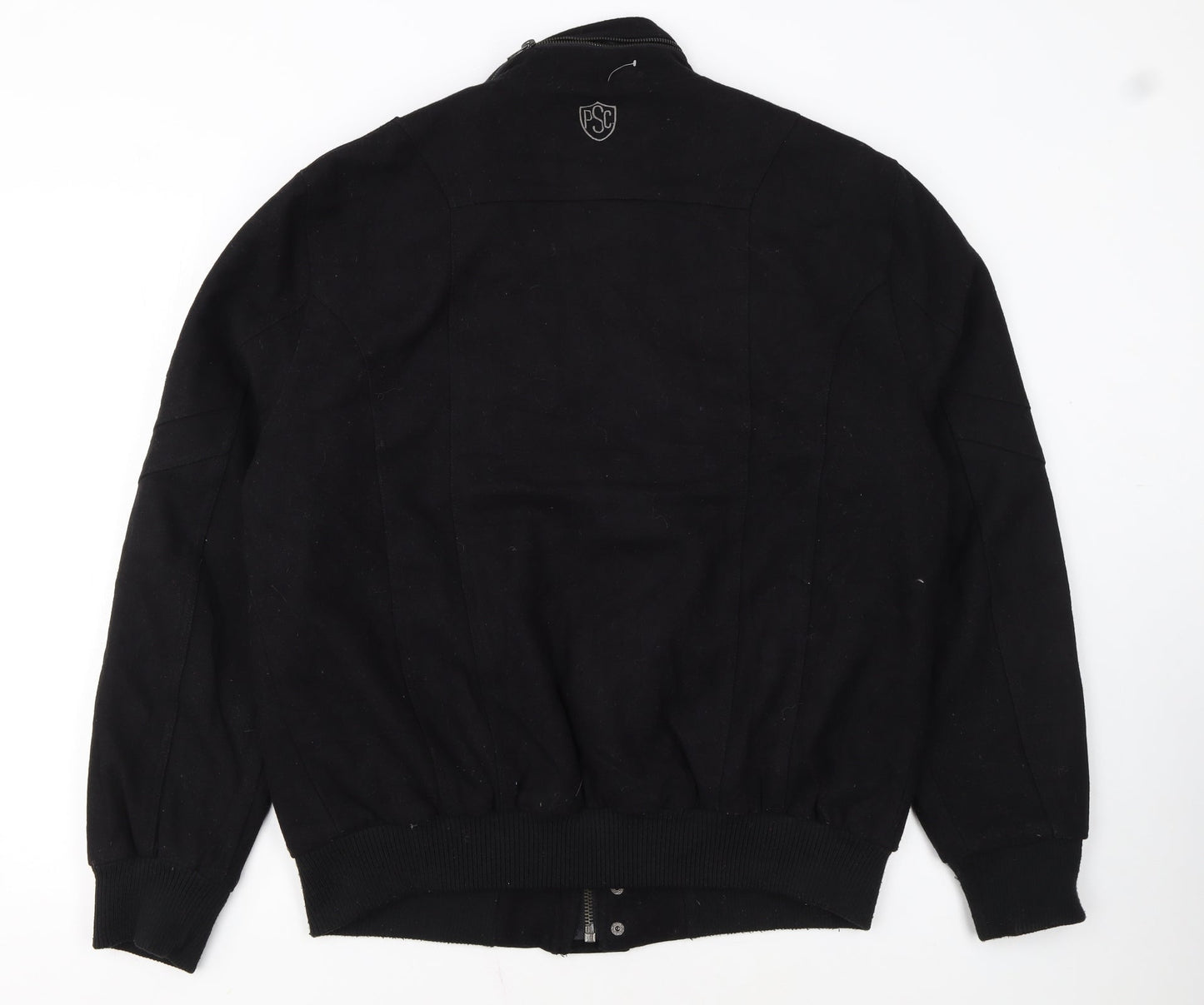 President Stone & Company Men’s Black Wool Blend Bomber Jacket M