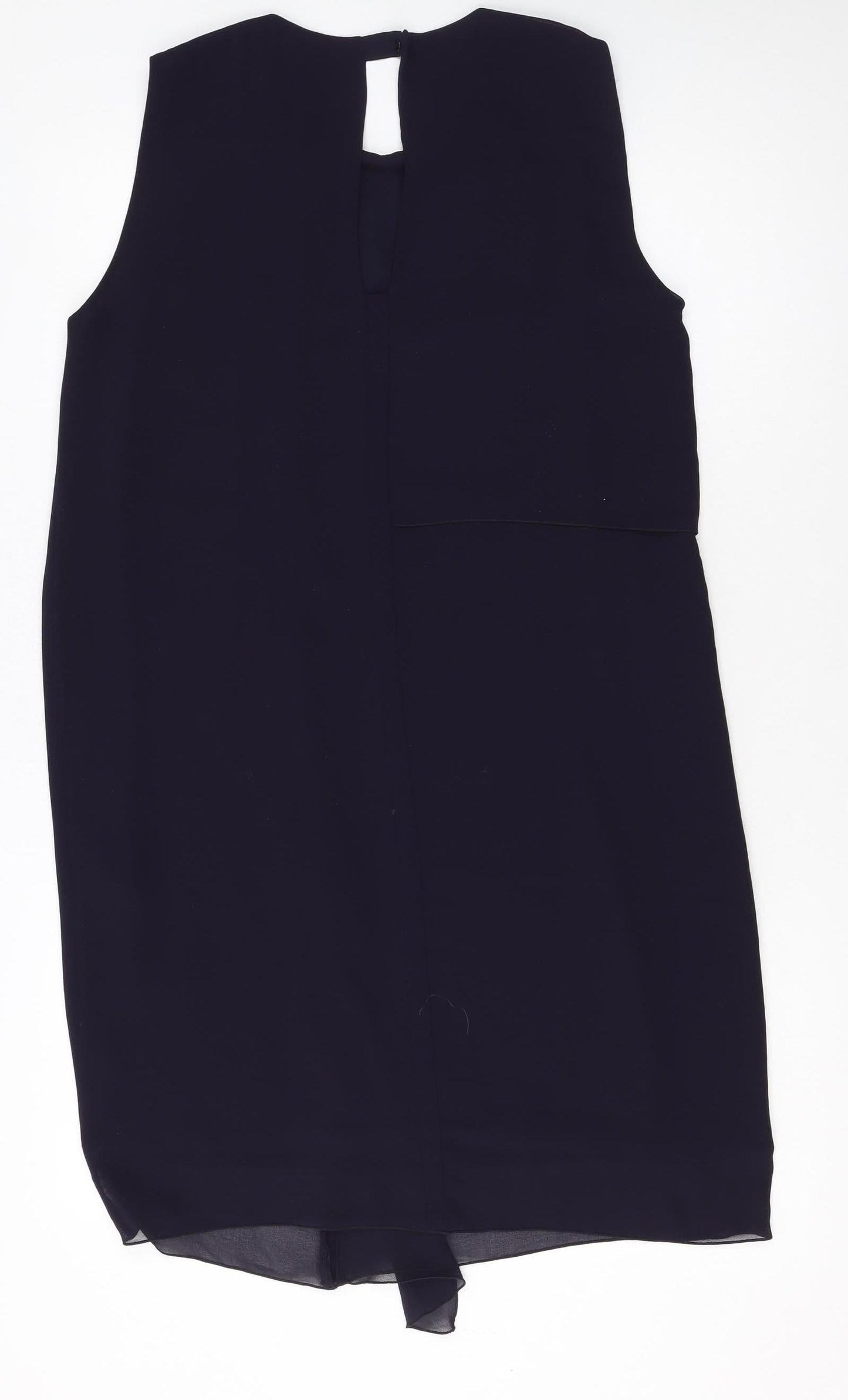 French Connection Women Black Size 10 Sleeveless Shift Dress