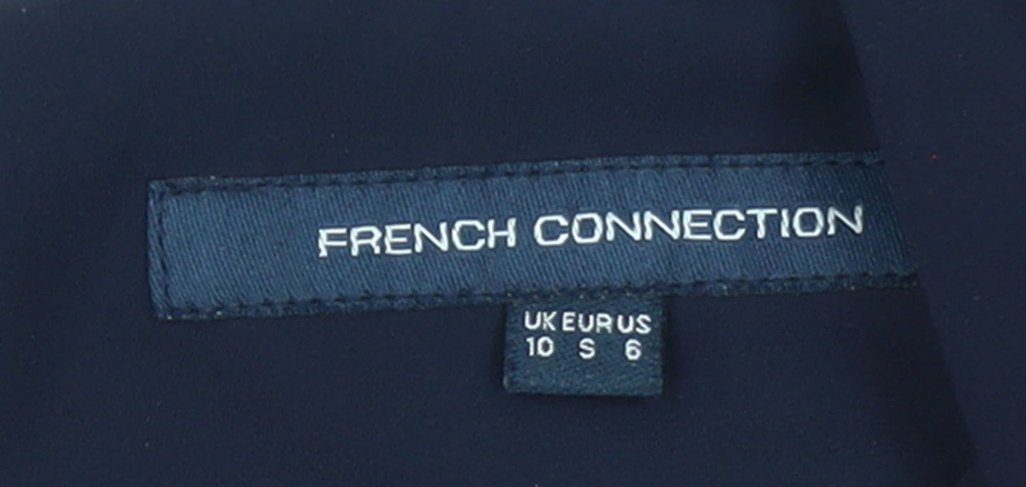 French Connection Women Black Size 10 Sleeveless Shift Dress
