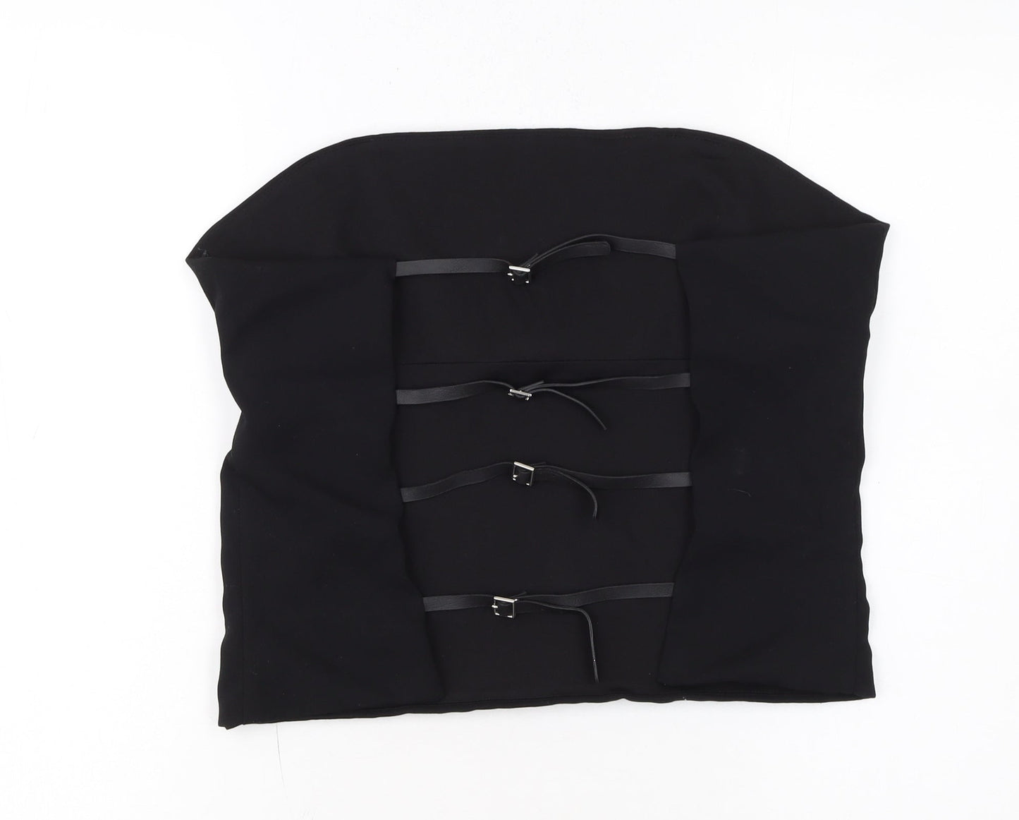Zara Women Black Strapless Camisole Top Size 16 Slim Fit