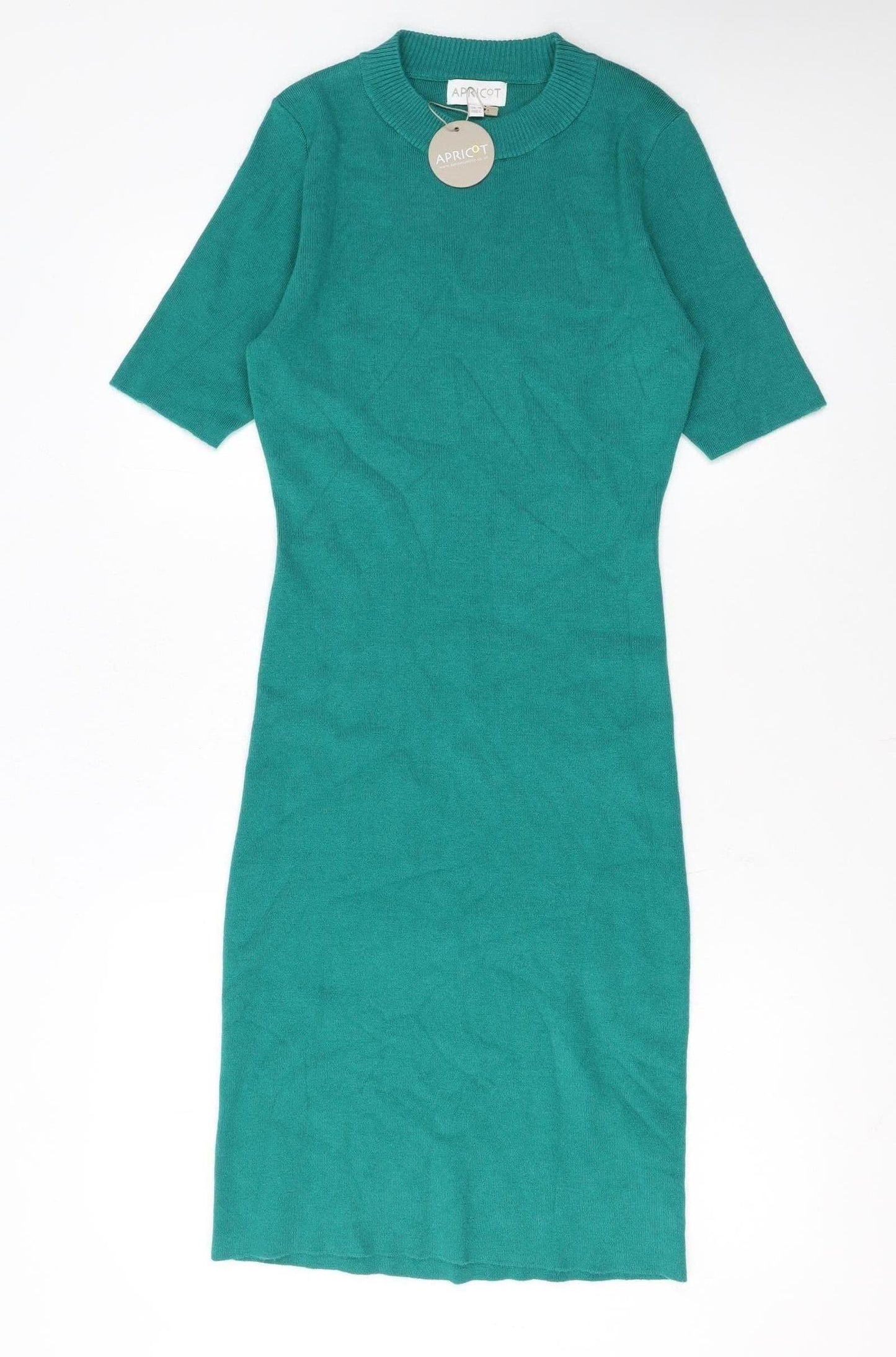 Apricot Women’s Green Knit Bodycon Dress Size 14