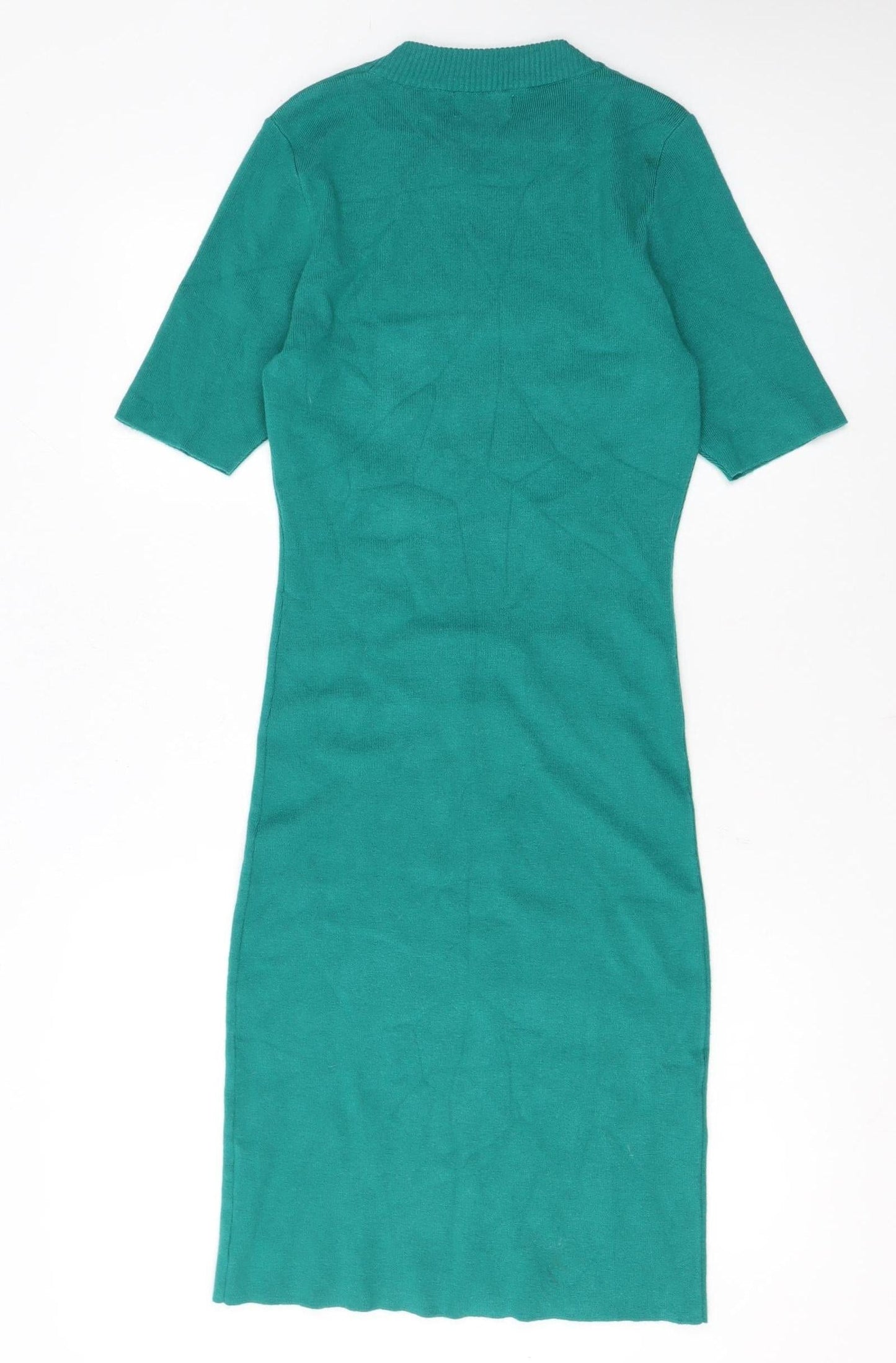 Apricot Women’s Green Knit Bodycon Dress Size 14
