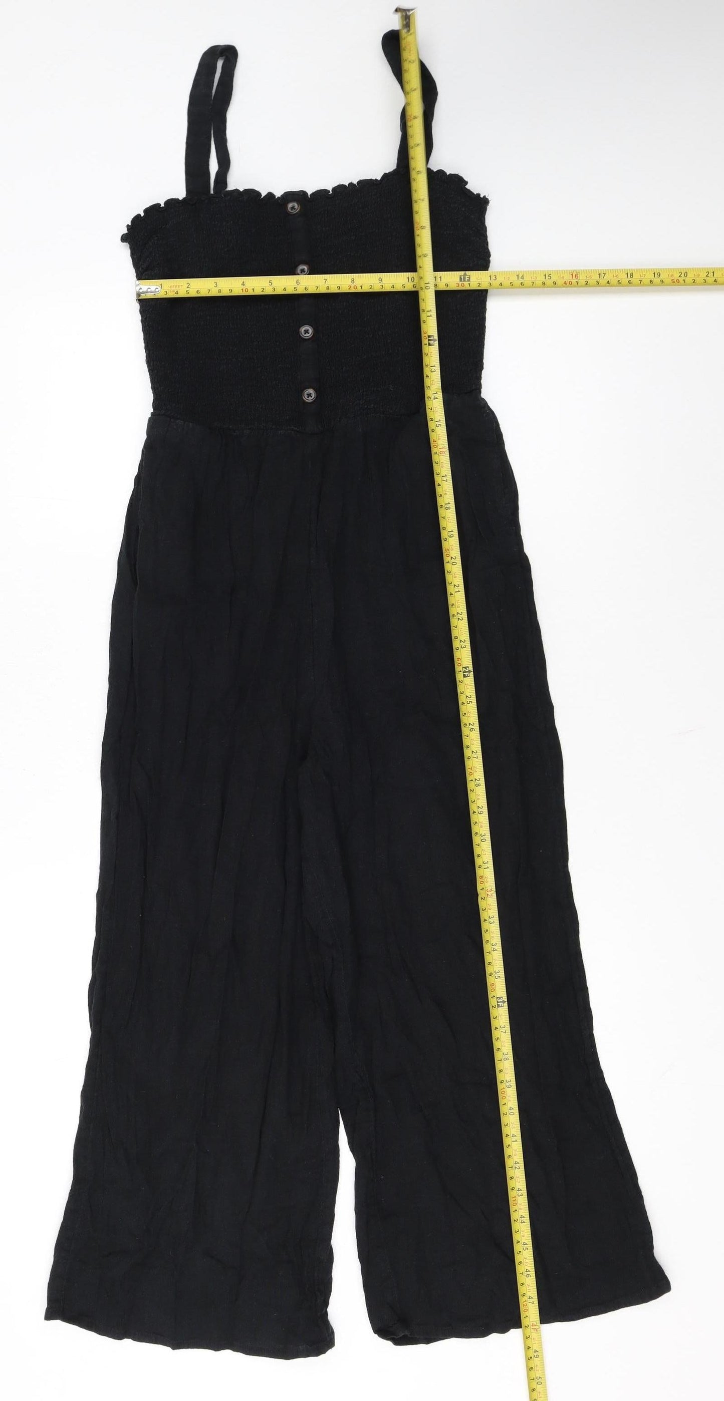 Hollister Women's Black Wide-Leg Sleeveless Jumpsuit M