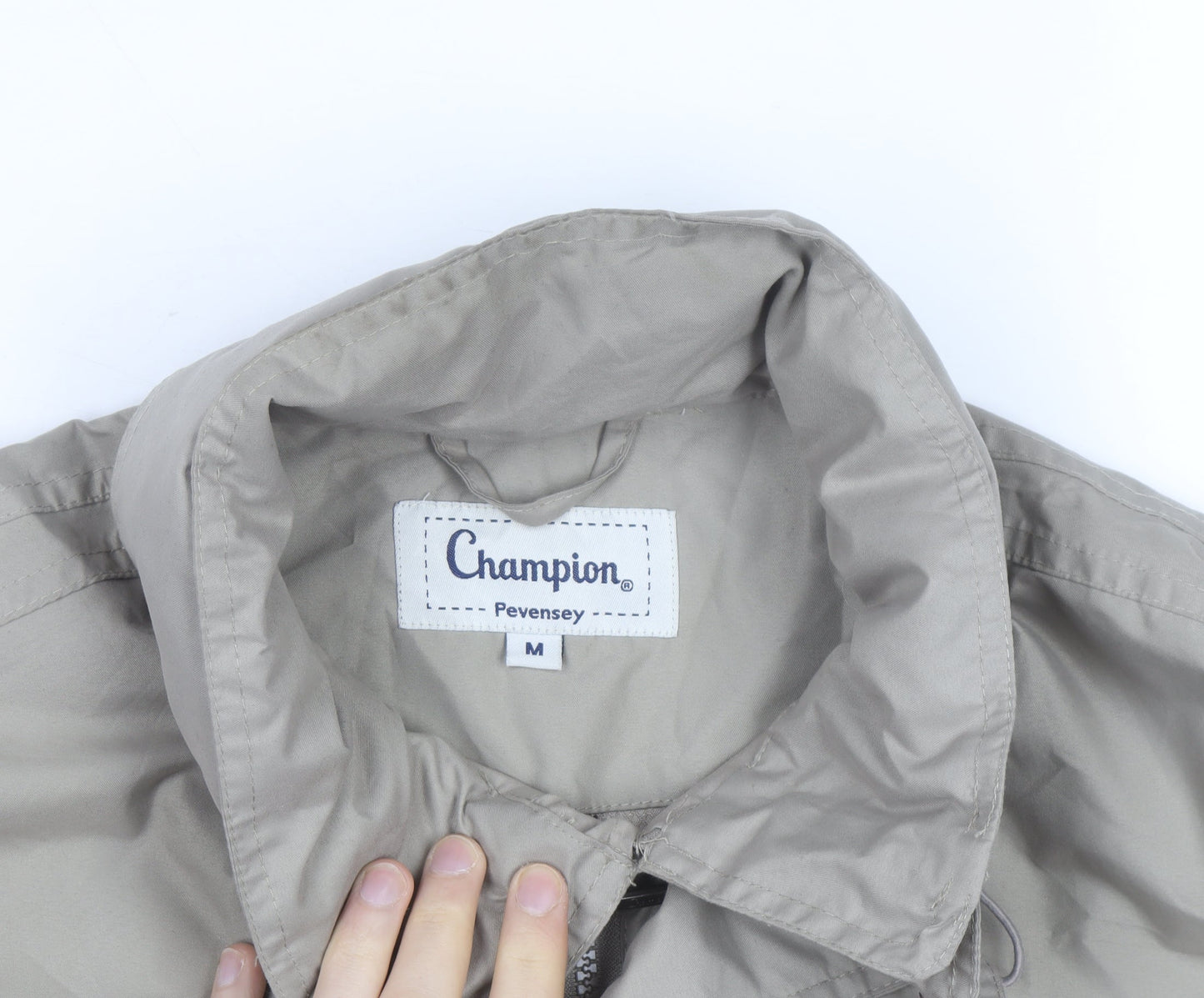 Champion Men's Beige Parka Jacket M Water Resistant Outdoor