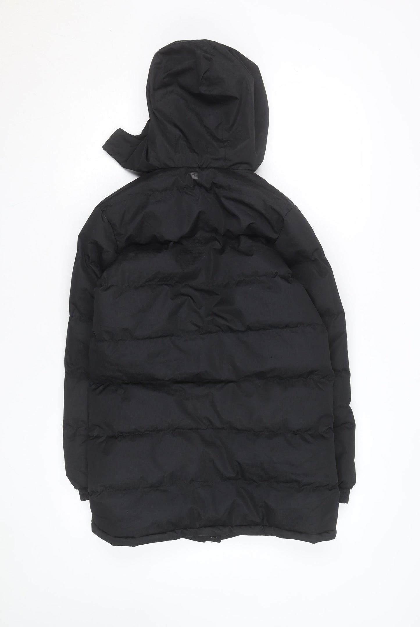 Mountain Warehouse Boys Black Hooded Puffer Jacket Coat 11-12 Years Winter Warm
