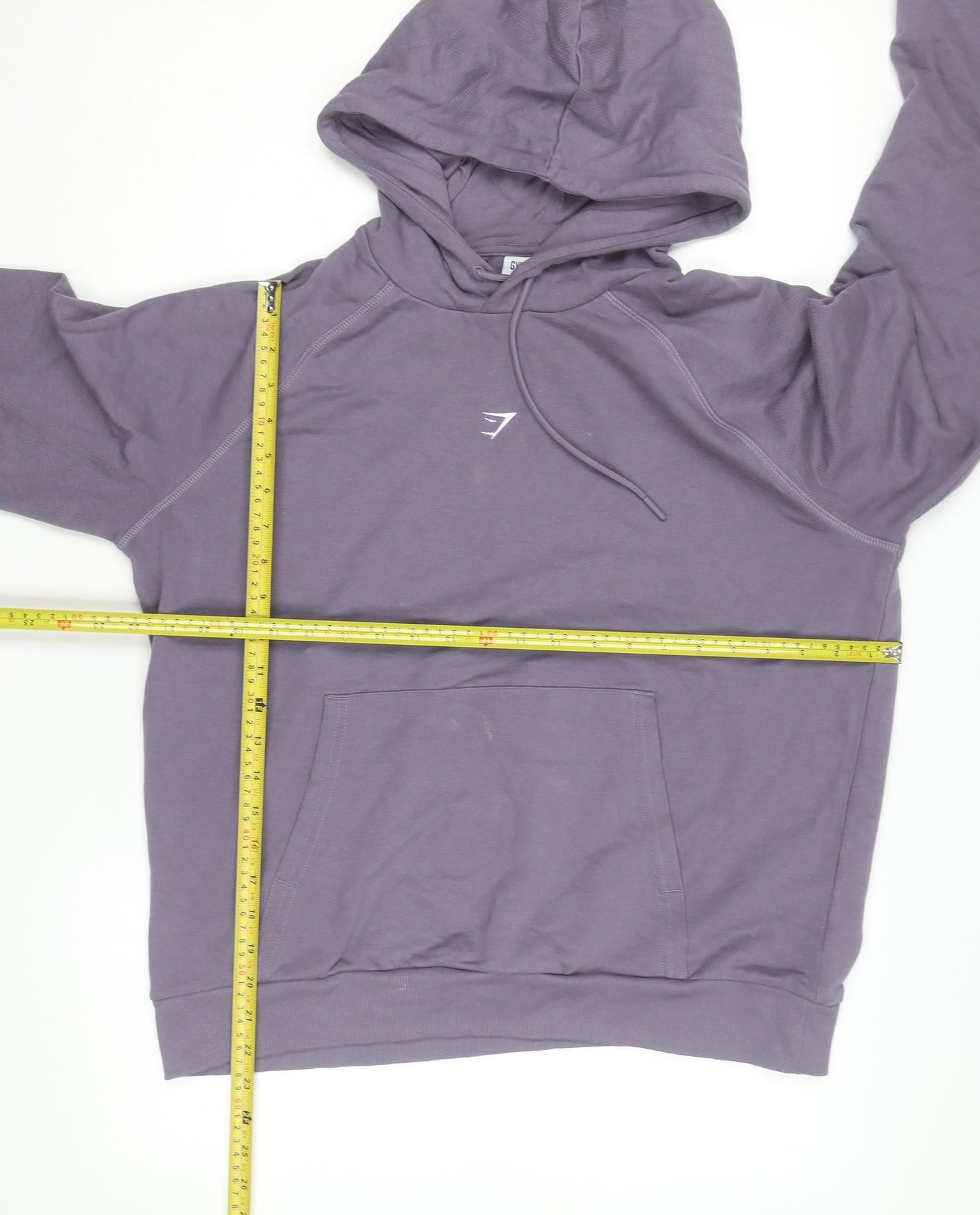 Gymshark Men's Purple Pullover Hoodie Size L Regular Fit Hooded Sweatshirt