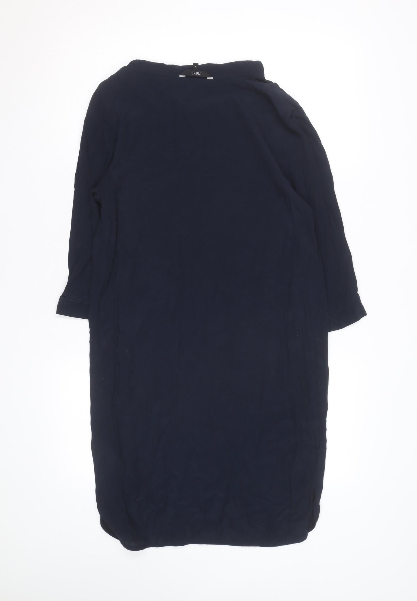Next Women's Blue 3/4 Sleeve Tunic Blouse Size 10