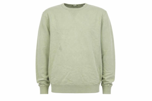 Albam Men's Green XS Crew Neck Cotton Pullover Sweatshirt