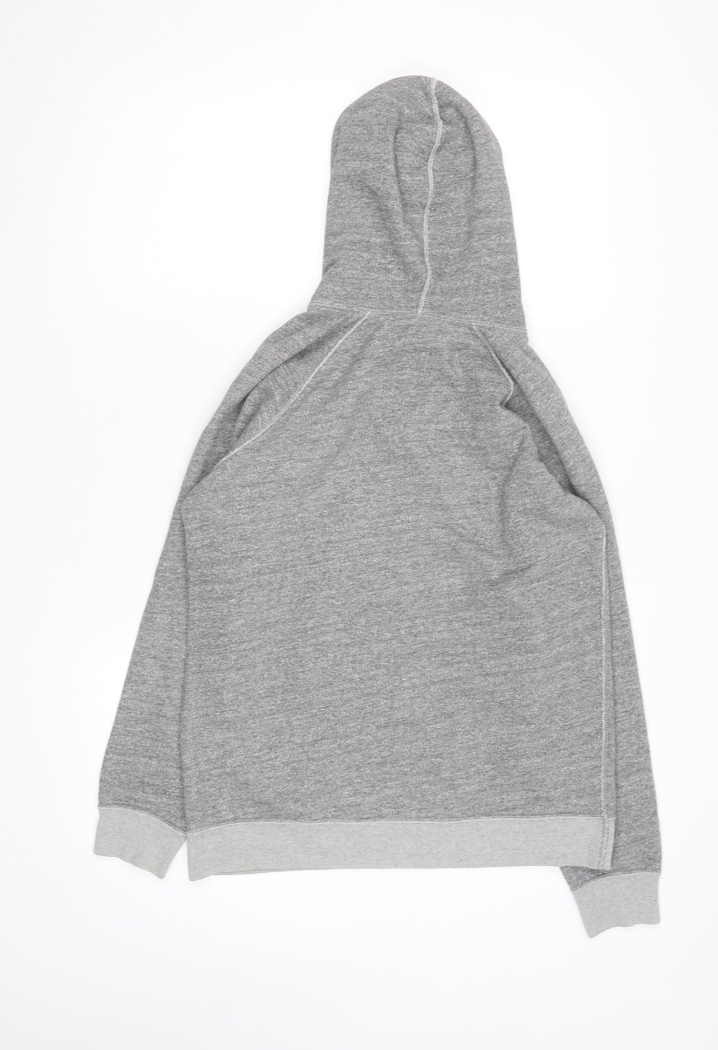Jack Wills Women's Grey Pullover Hoodie UK 8 Cotton Blend Casual