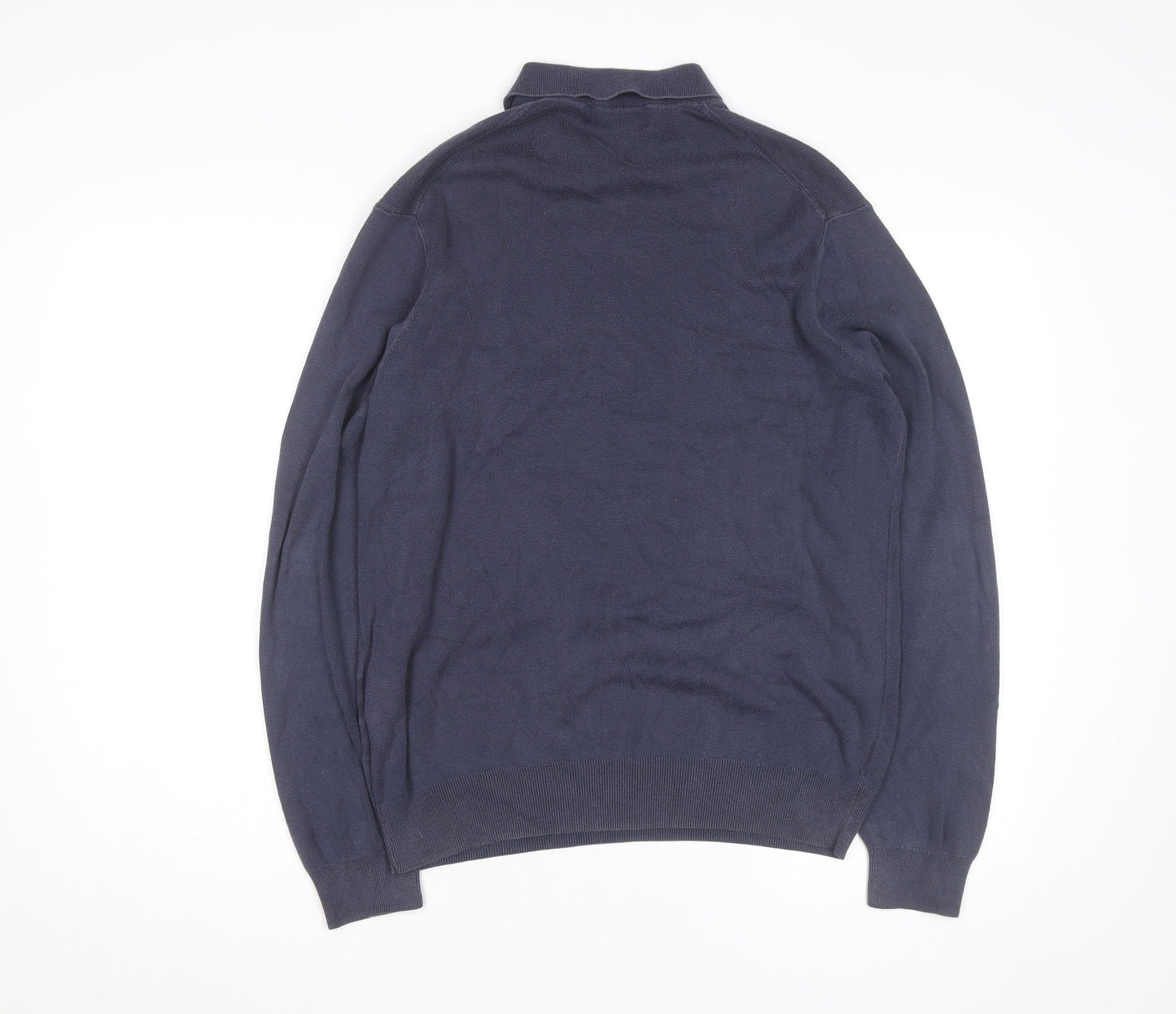 Ralph Lauren Men's Blue Long Sleeve Cotton Polo Shirt M