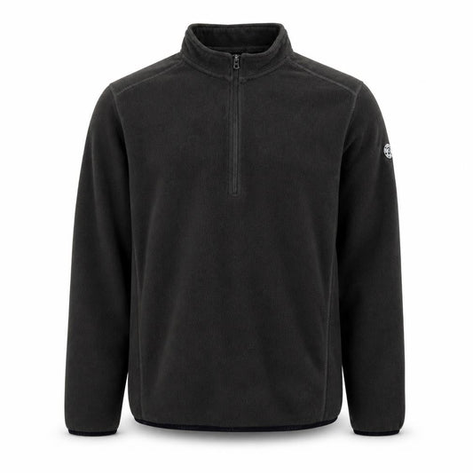 TOG24 Men's Black Fleece 1/4 Zip Pullover Sweatshirt M