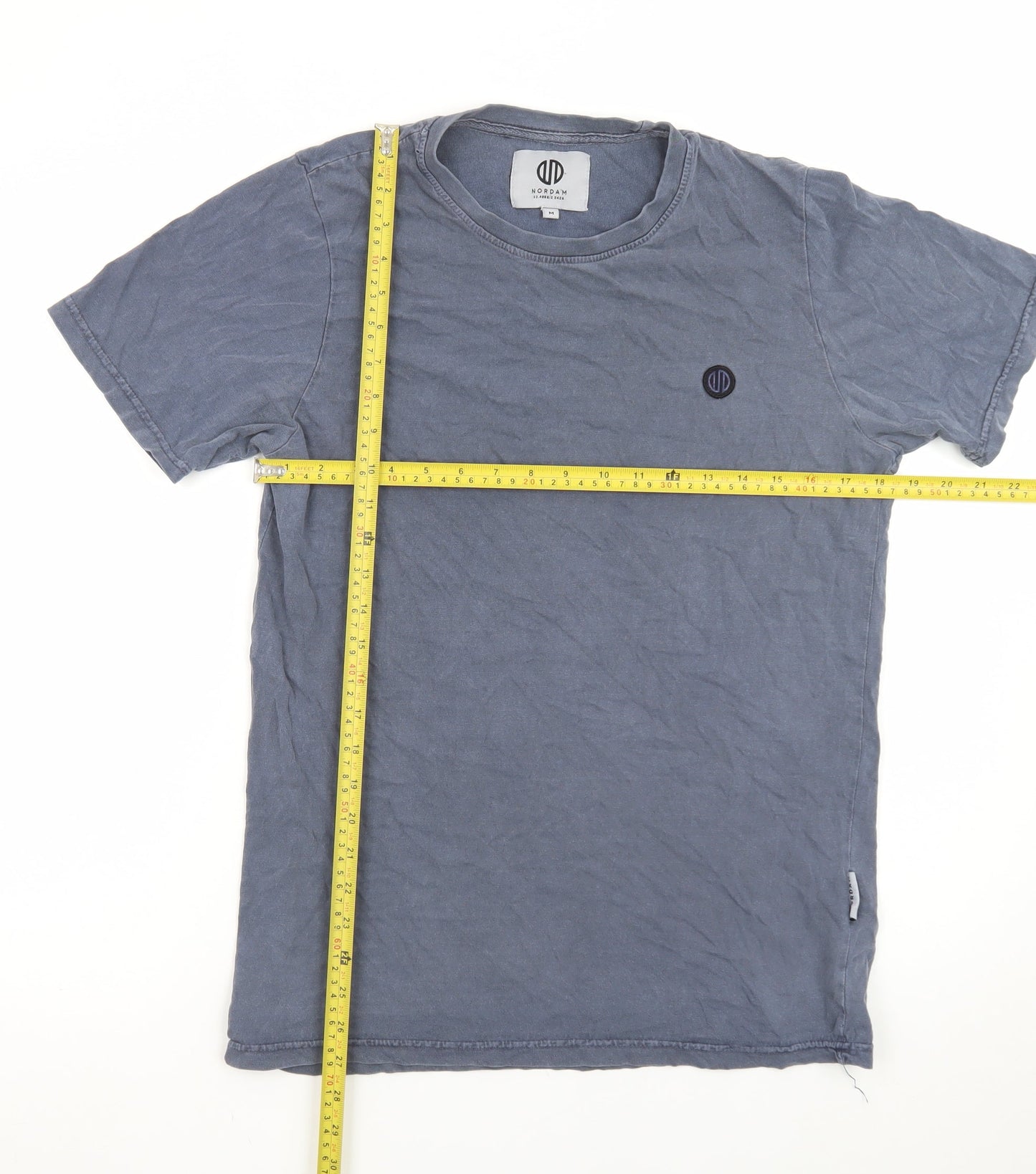 Nordam Men’s Blue Cotton Crew Neck Short Sleeve T-Shirt M