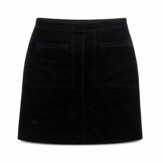 Jigsaw Women's Black Corduroy Pencil Skirt UK 10 Lined Classic
