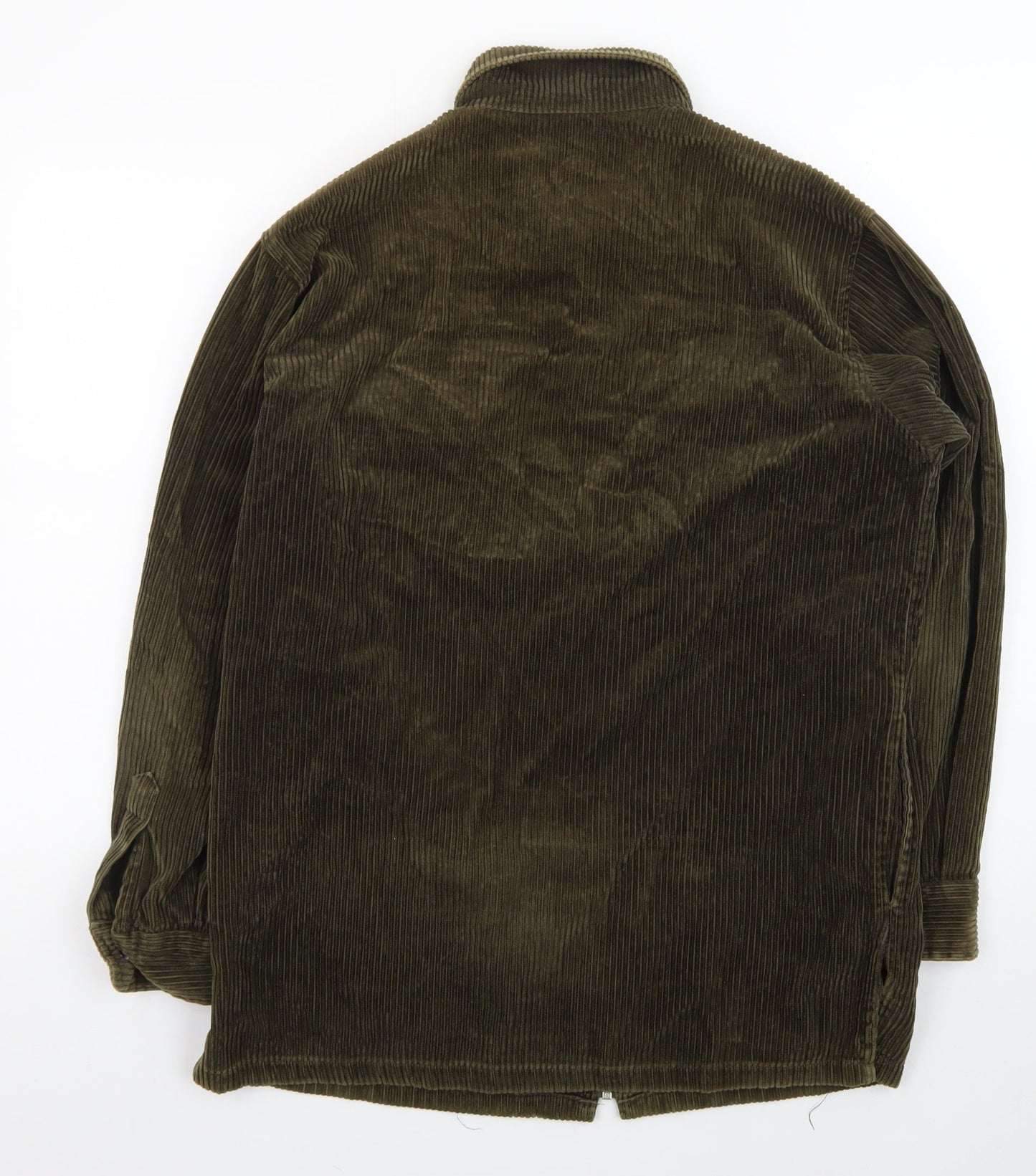 Giorgio Men's Brown Corduroy Zip Jacket Size 38 Regular Fit