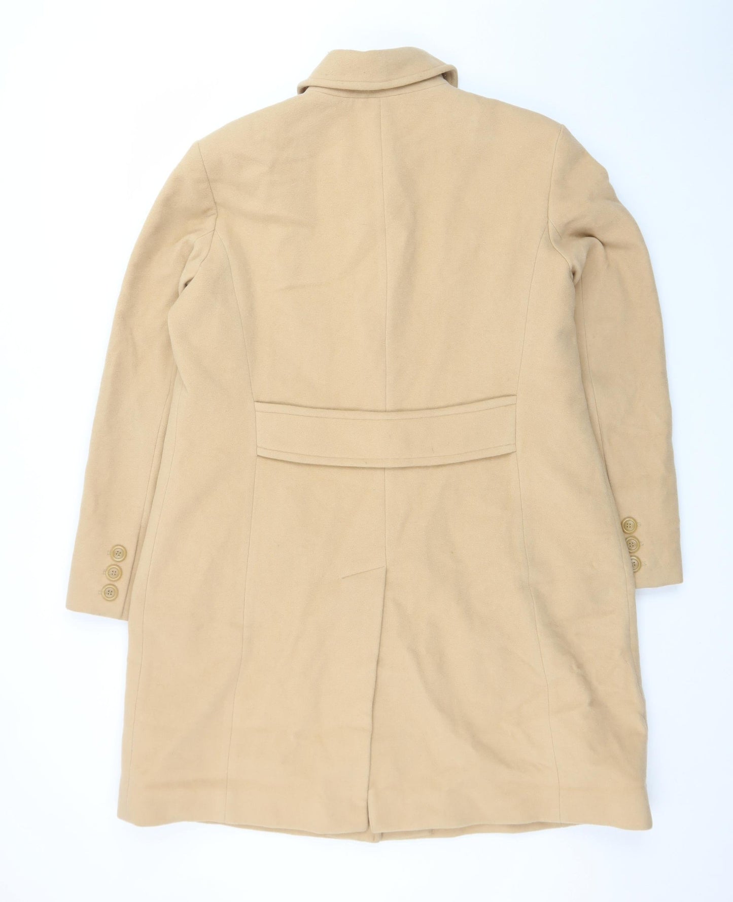 Worthington Women’s Beige Wool Blend Long Overcoat L