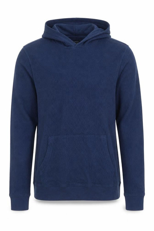 Gap Mens Blue Knit Pullover Hoodie Size M Regular Fit