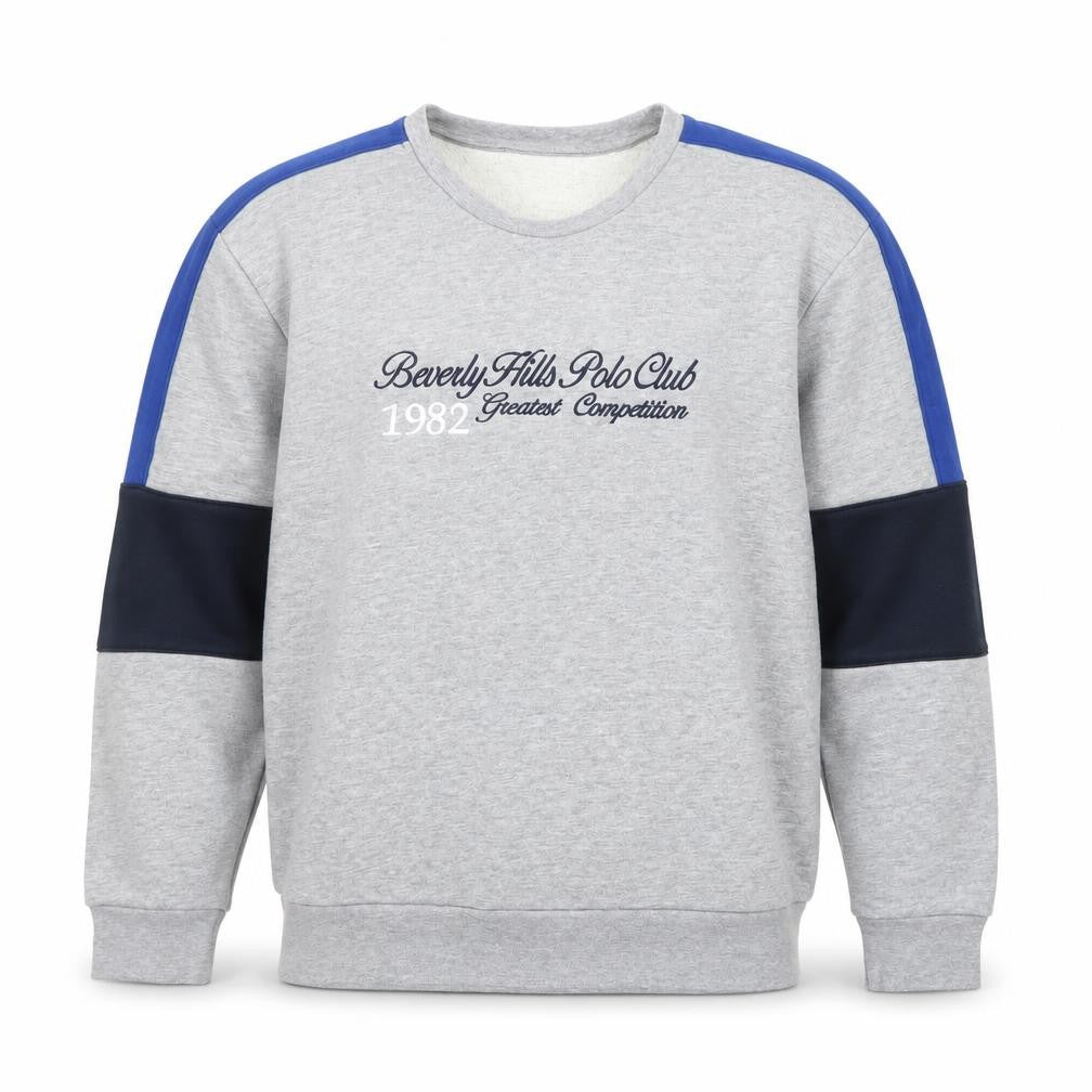 Beverly Hills Polo Club Men's Grey 2XL Pullover Sweatshirt