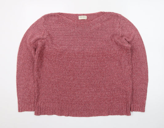 Marks and Spencer Women’s Pink Knit Pullover Jumper UK 18