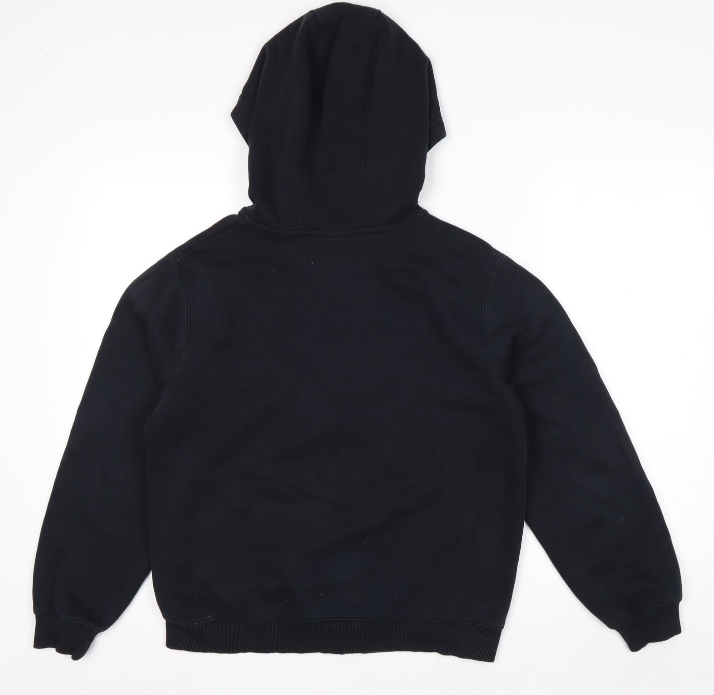 Nike Boys Black Full Zip Hoodie XL 158-170cm Cotton Blend Lined Casual