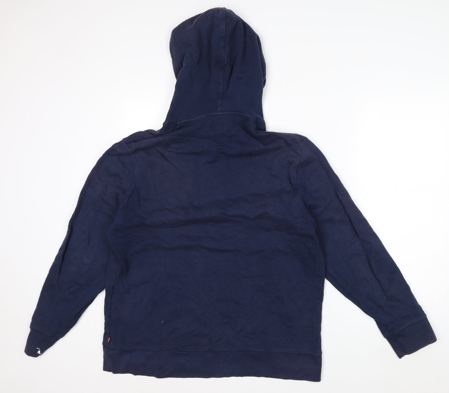 Levi's Men's Blue XL Pullover Hoodie with Logo Graphic