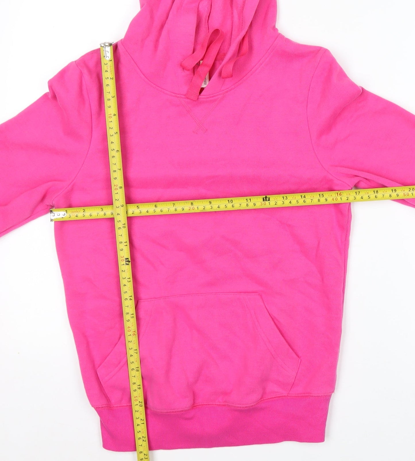 Marks and Spencer Women’s Pink Pullover Hoodie Size 8 Cotton Blend