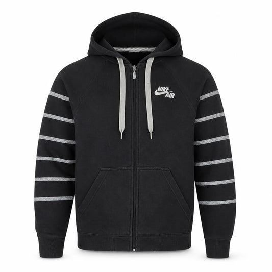Nike Air Men's Black Full Zip Hoodie Size S Lined Fleece Sportswear