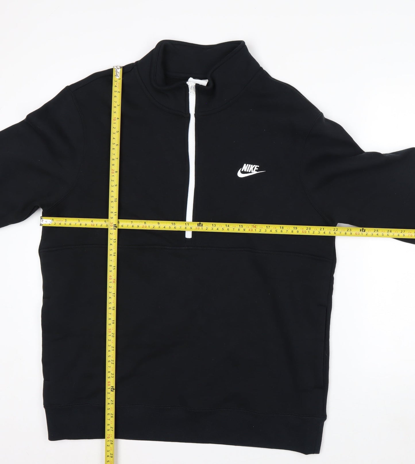 Nike Men's Black 1/2 Zip High Neck Sweatshirt Size L Regular Fit