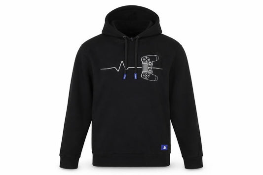 PlayStation Men's Black Pullover Hoodie S Graphic Gaming Sweatshirt