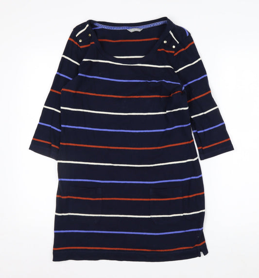 Marks and Spencer Women’s Blue Striped Cotton Tunic Top Size 10
