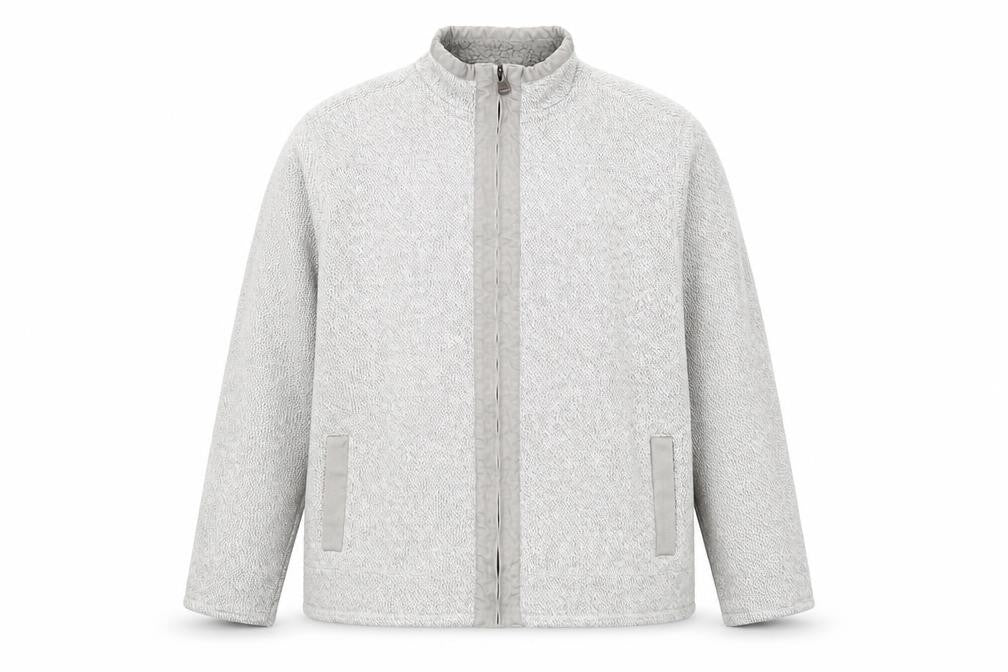 Marks & Spencer Men’s Grey Full Zip Acrylic Knit Jumper 2XL