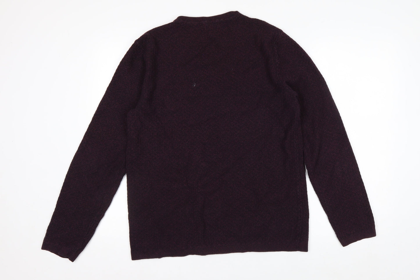 Jack & Jones Men’s Purple Cotton Crew Neck Jumper Size L
