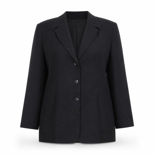 Country Casuals Women Black Size 14 Classic Lined Blazer