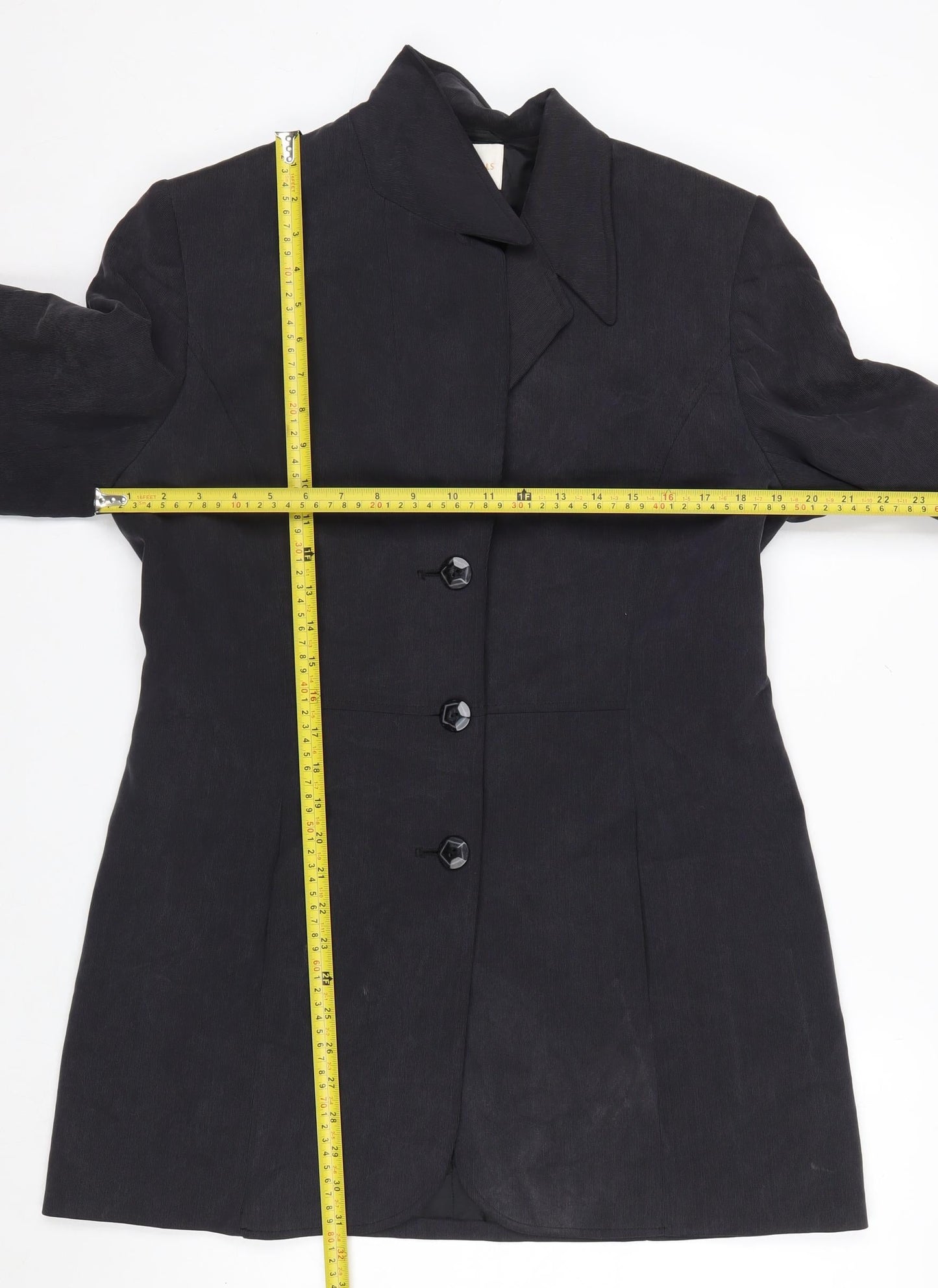 Country Casuals Women Black Size 14 Classic Lined Blazer