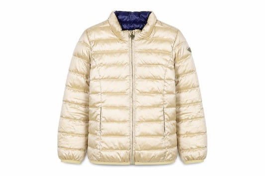 Guess Girls Beige Puffer Jacket 8 Years Lightweight Quilted Winter Coat