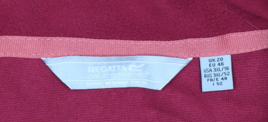 Regatta Men's Red 3XL Fleece 1/4 Zip Pullover Sweatshirt